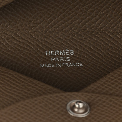 Hermes Epsom Calvi Card Case Etoupe 6 of 6
