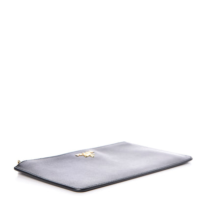 Prada Saffiano Zip Pouch Black 4 of 7