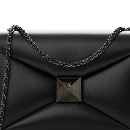 Valentino Garavani VALENTINO GARAVANI Nappa Tonal One Stud Chain Shoulder Bag Black 7 of 15