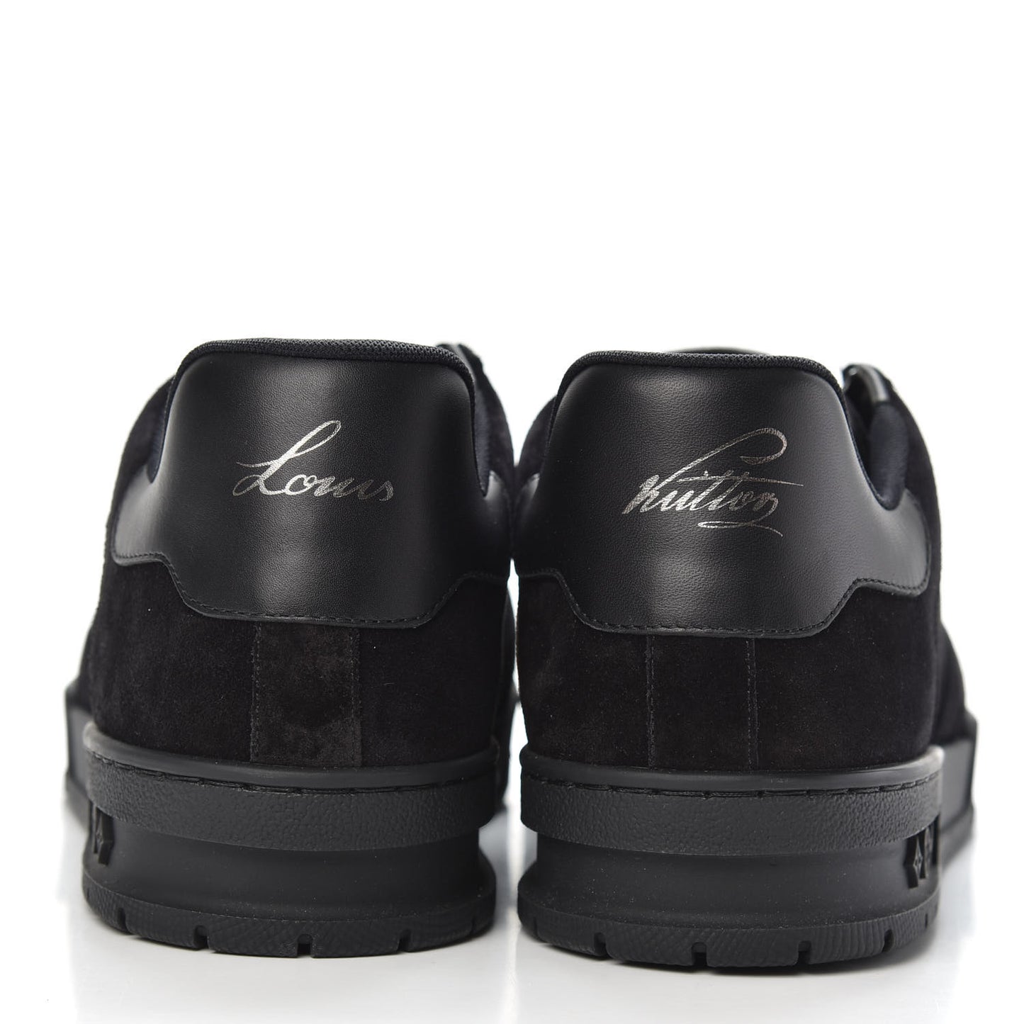 Suede Mens LV Trainer Sneakers 9.5 Black