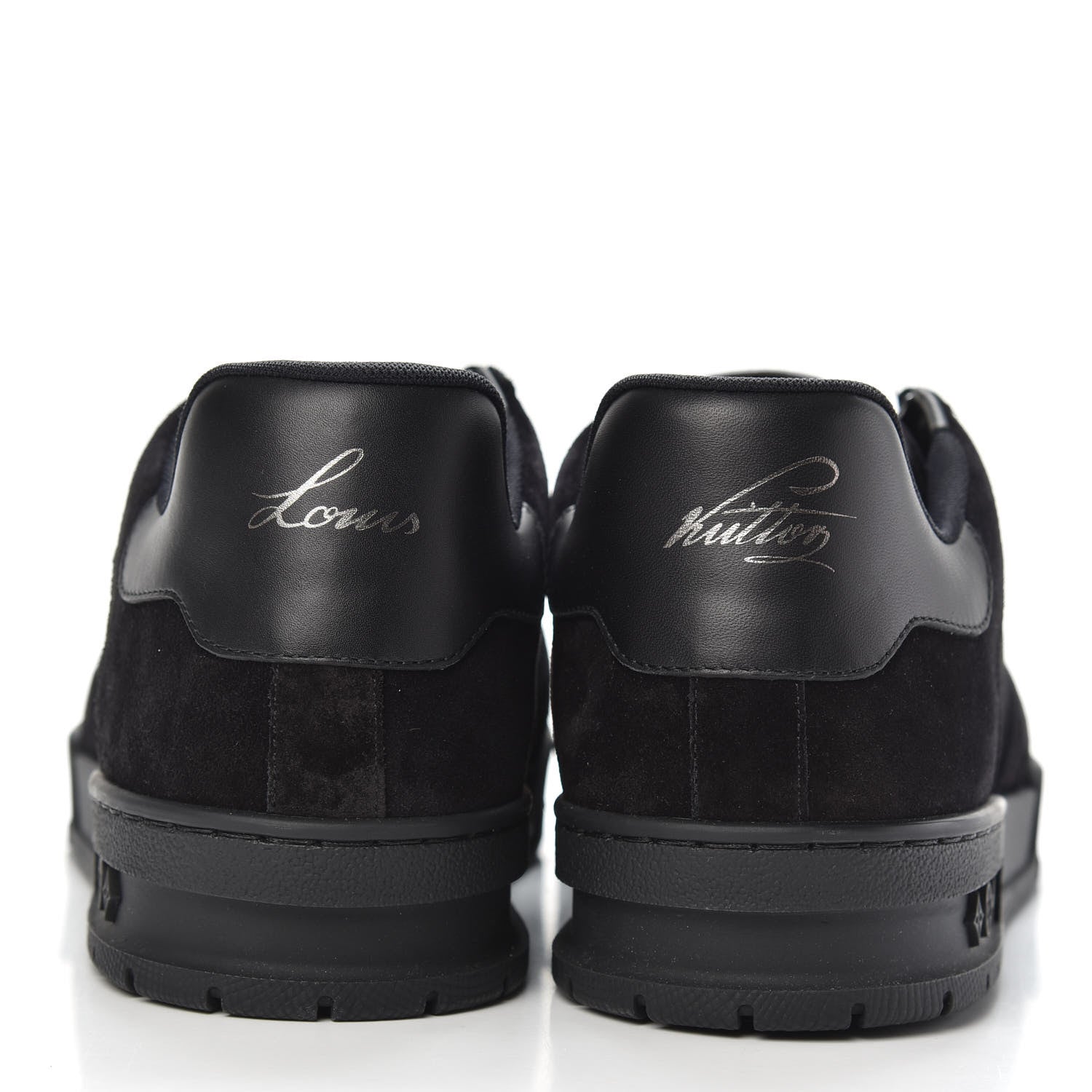 Louis Vuitton Suede Mens LV Trainer Sneakers 9.5 Black 5 of 8