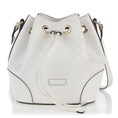 Gucci Hilary Lux Bright Diamante Small Bucket Bag Great White 1 of 7