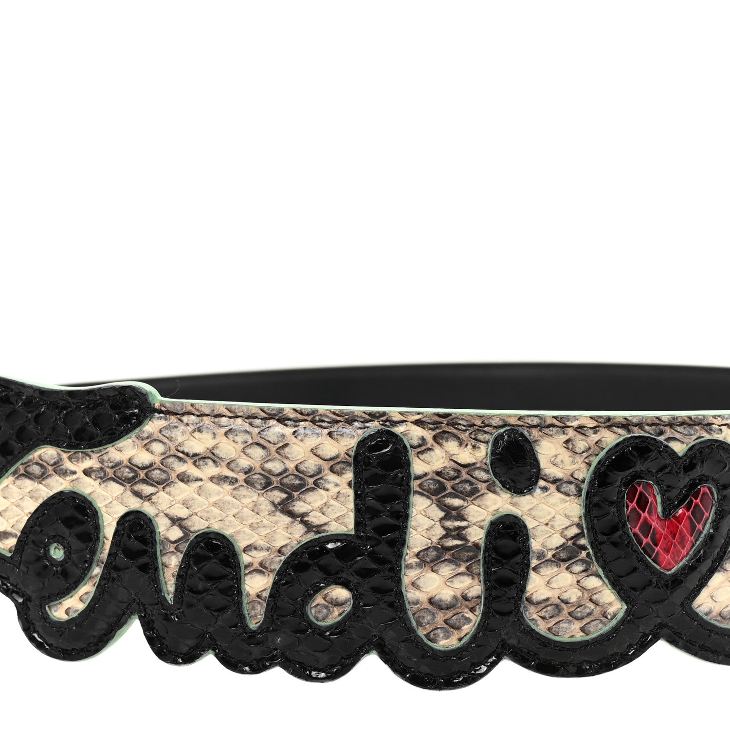 Fendi Calfskin Elaphe Open Your Heart Strap You 4 of 6