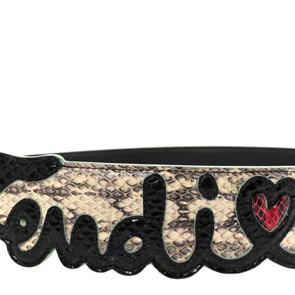 Fendi Calfskin Elaphe Open Your Heart Strap You 4 of 6