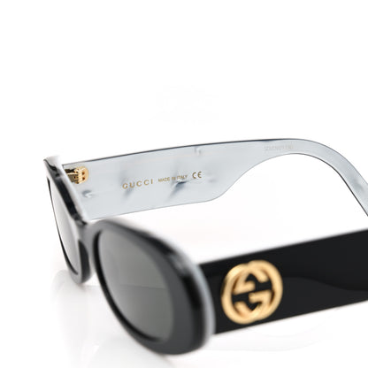 Gucci Acetate Oval Sunglasses GG0517S Black 5 of 7