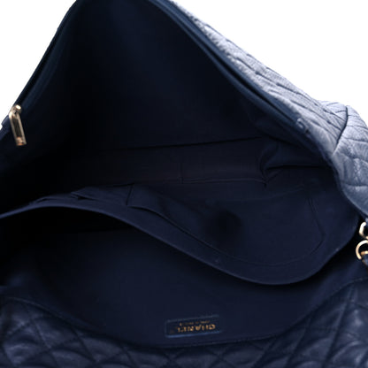 Chanel Calfskin Quilted Small XXL Travel Flap Bag Navy 5 of 16
