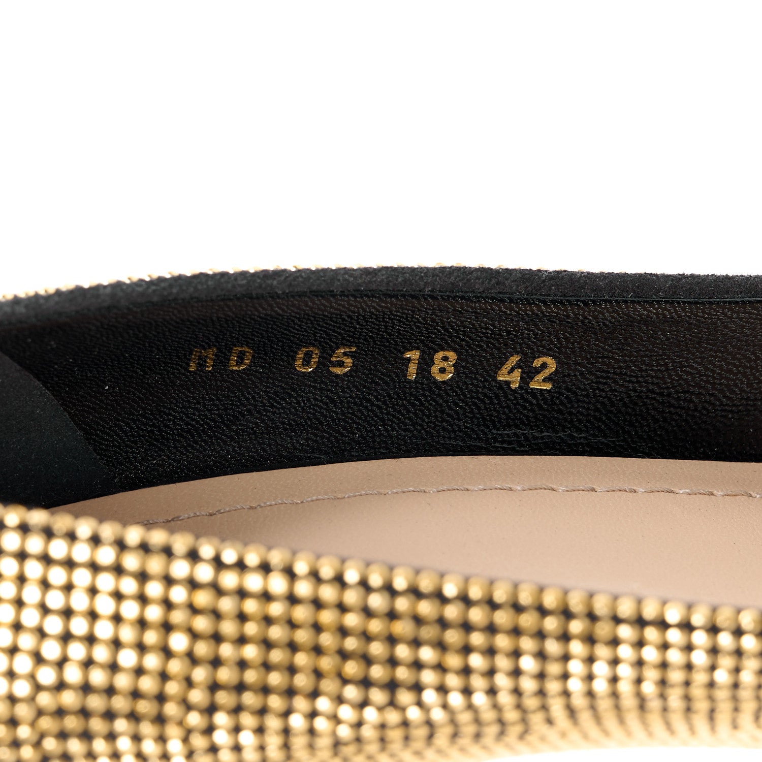 Christian Dior Suede Studded D-Choc 90mm Pumps 42 Black Gold 8 of 11