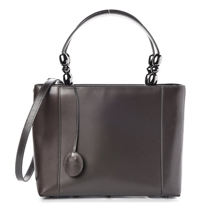 Christian Dior Patent Chrome Beaded Malice Tote Grey 1 of 14