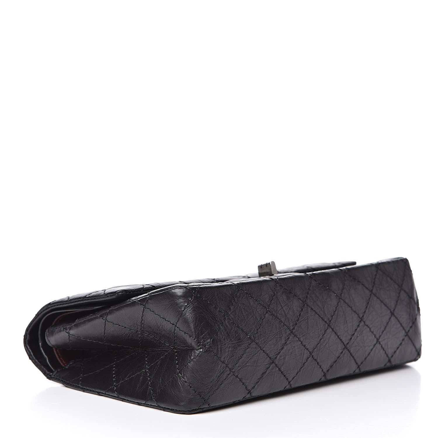 Chanel Aged Calfskin Quilted 2.55 Reissue 225 Flap Black 4 of 11