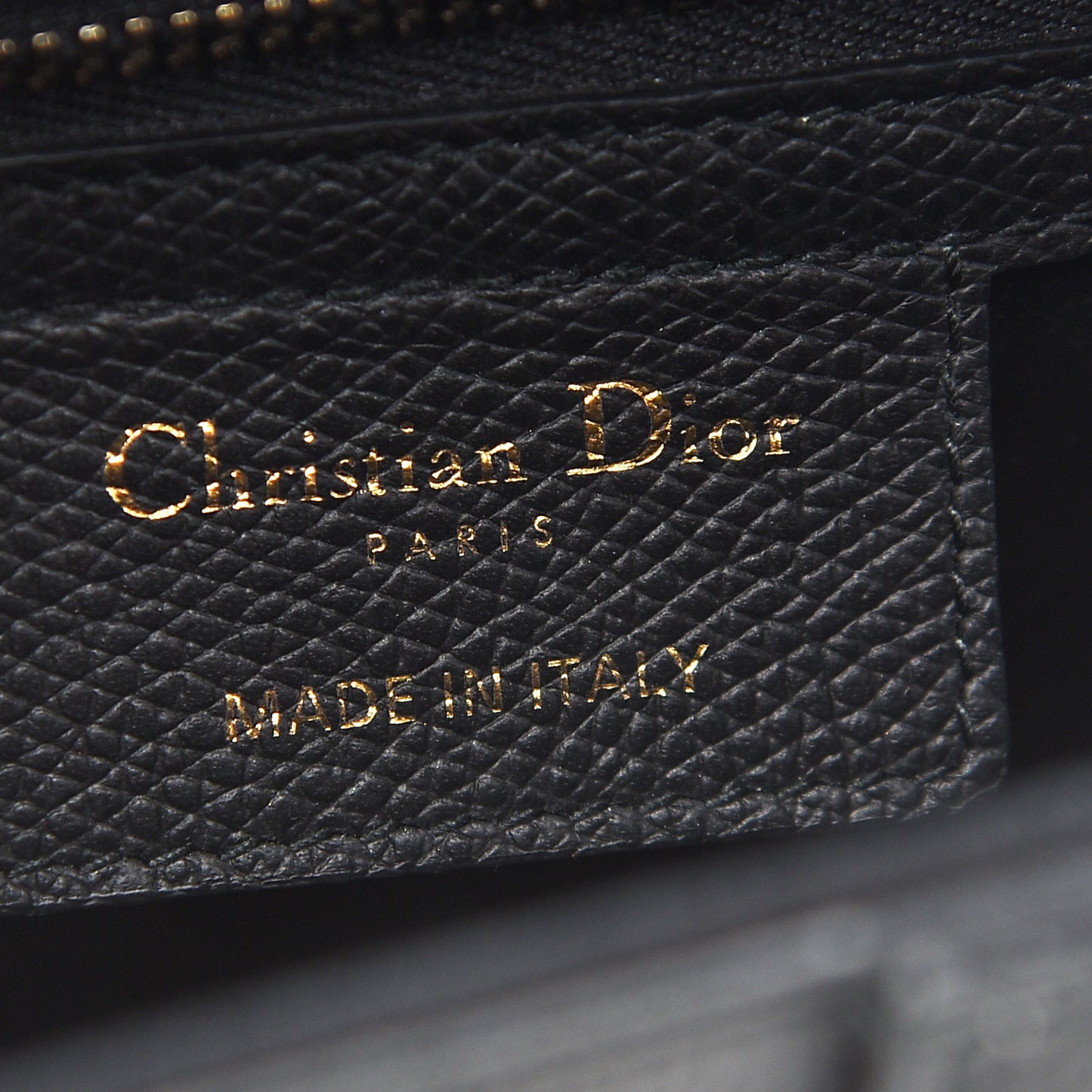Grained Calfskin Saddle Bag Black