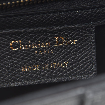 Christian Dior Grained Calfskin Saddle Bag Black 6 of 9