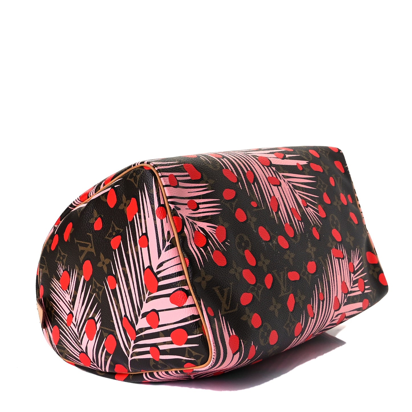 Monogram Jungle Dots Speedy 30 Sugar Pink Poppy