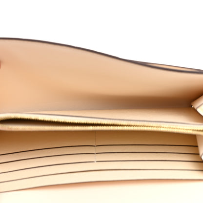 Hermes Ostrich Constance Long Wallet To Go Nata 5 of 9