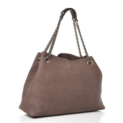 Gucci Vitello Range Medium Soho Chain Shoulder Bag Grey Field 3 of 9