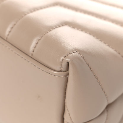 Saint Laurent Calfskin Y Quilted Monogram Small Loulou Chain Satchel Light Natural 11 of 16
