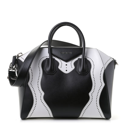 Givenchy Calfskin Brogue Medium Antigona Black White 1 of 13