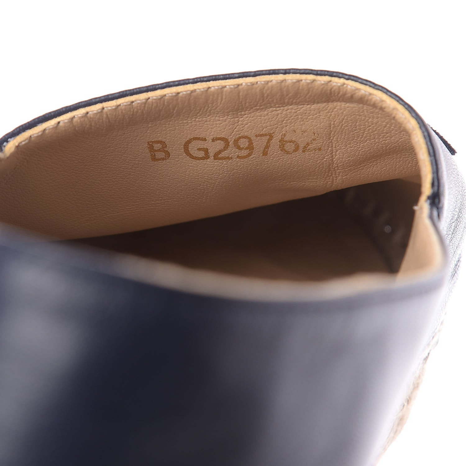 Chanel Lambskin CC Espadrilles 37 Navy Black 10 of 12