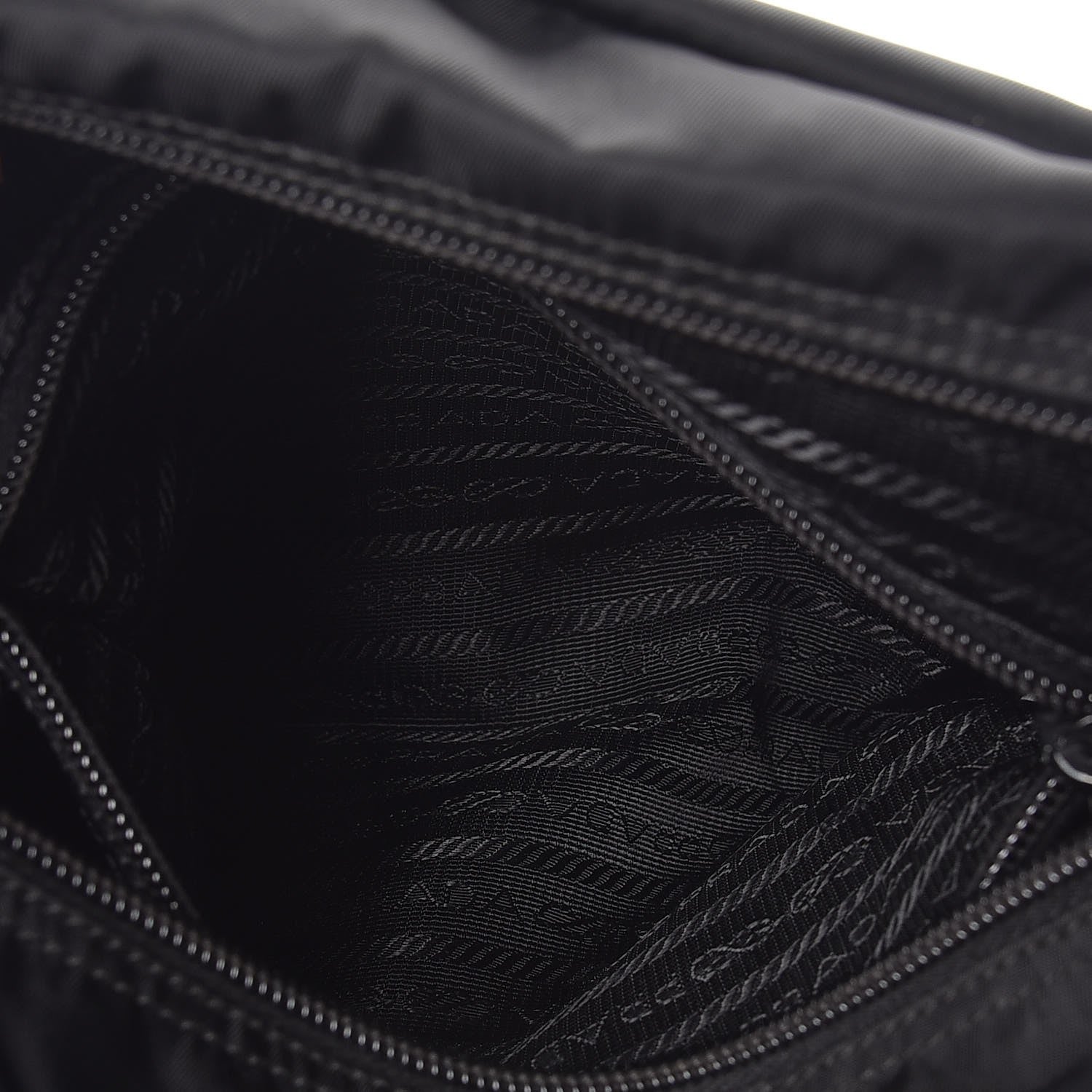 Prada Nylon Vela Messenger Bag Black 7 of 9