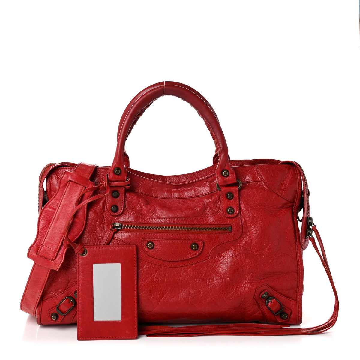 Balenciaga Agneau Classic Hardware City Rouge Lipstick 3 of 13
