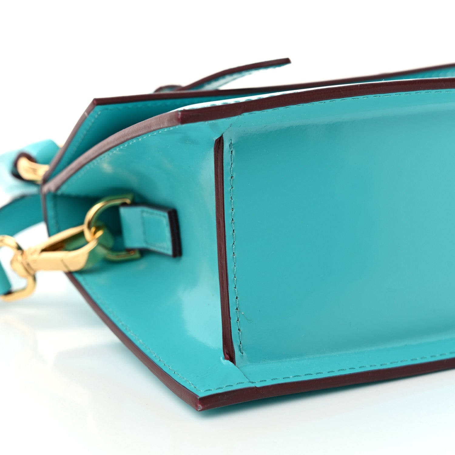 Jacquemus Smooth Calfskin Le Chiquito Boucle Moyen Turquoise 8 of 11