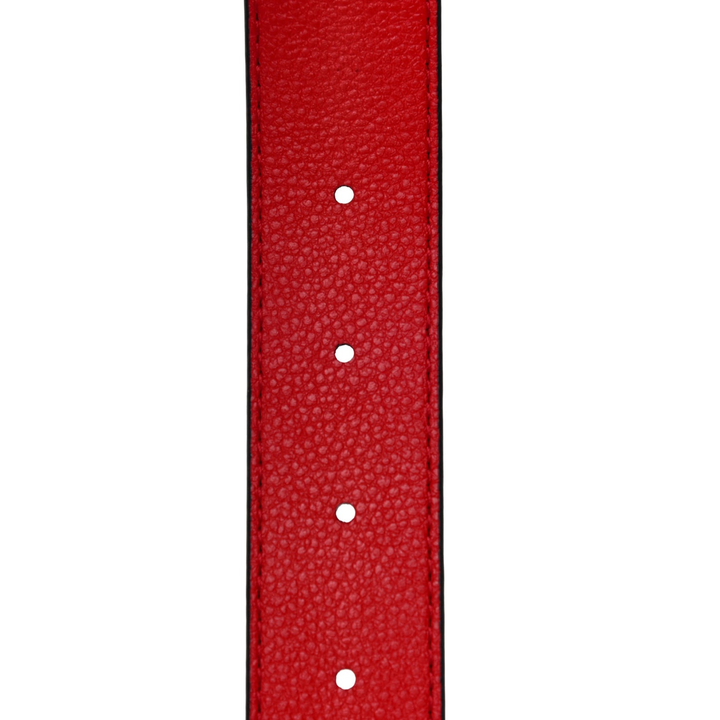 Calfskin Monogram 30mm LV Initiales Reversible Belt 75 30 Coquelicot