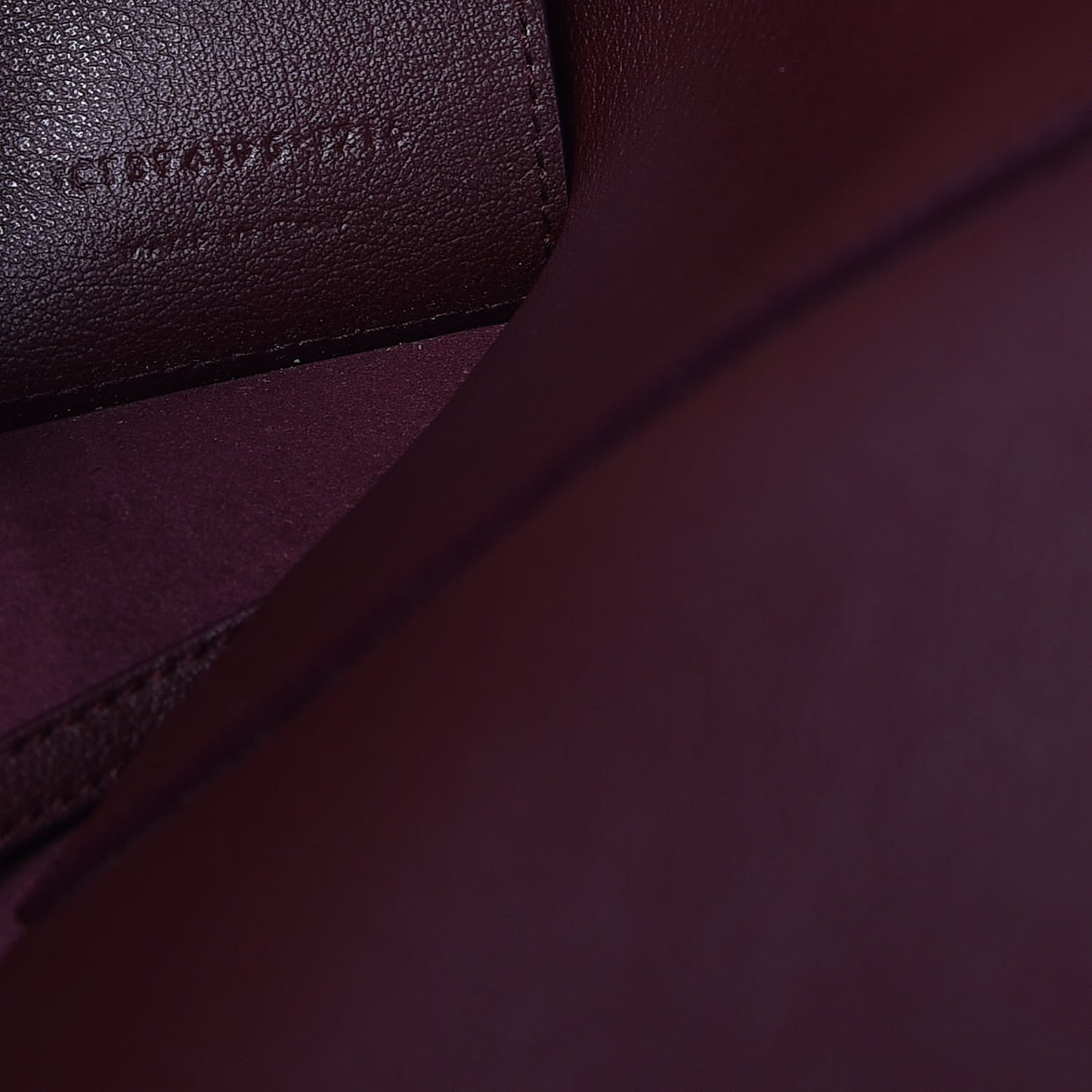 Calfskin Large Shopping Tote Bordeaux