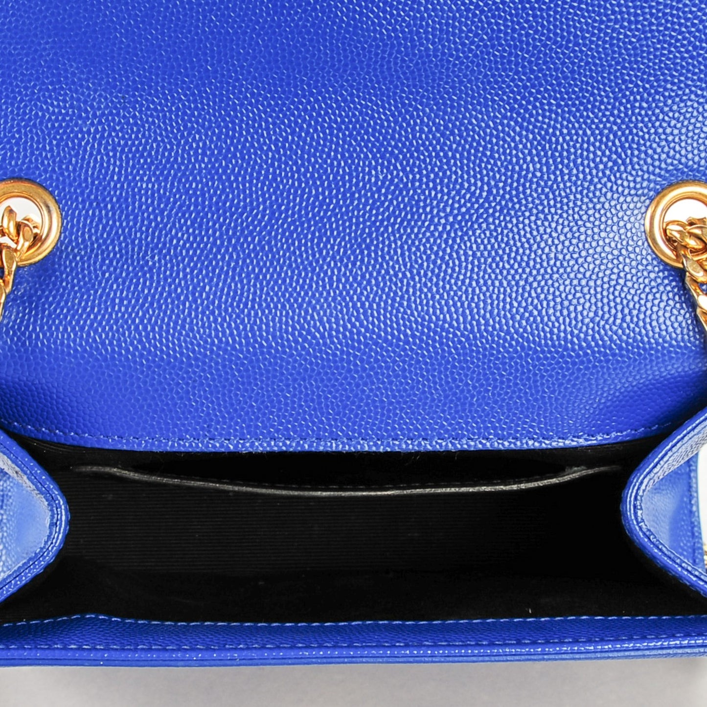 Grain De Poudre Small Classic Monogram Satchel Royal Blue