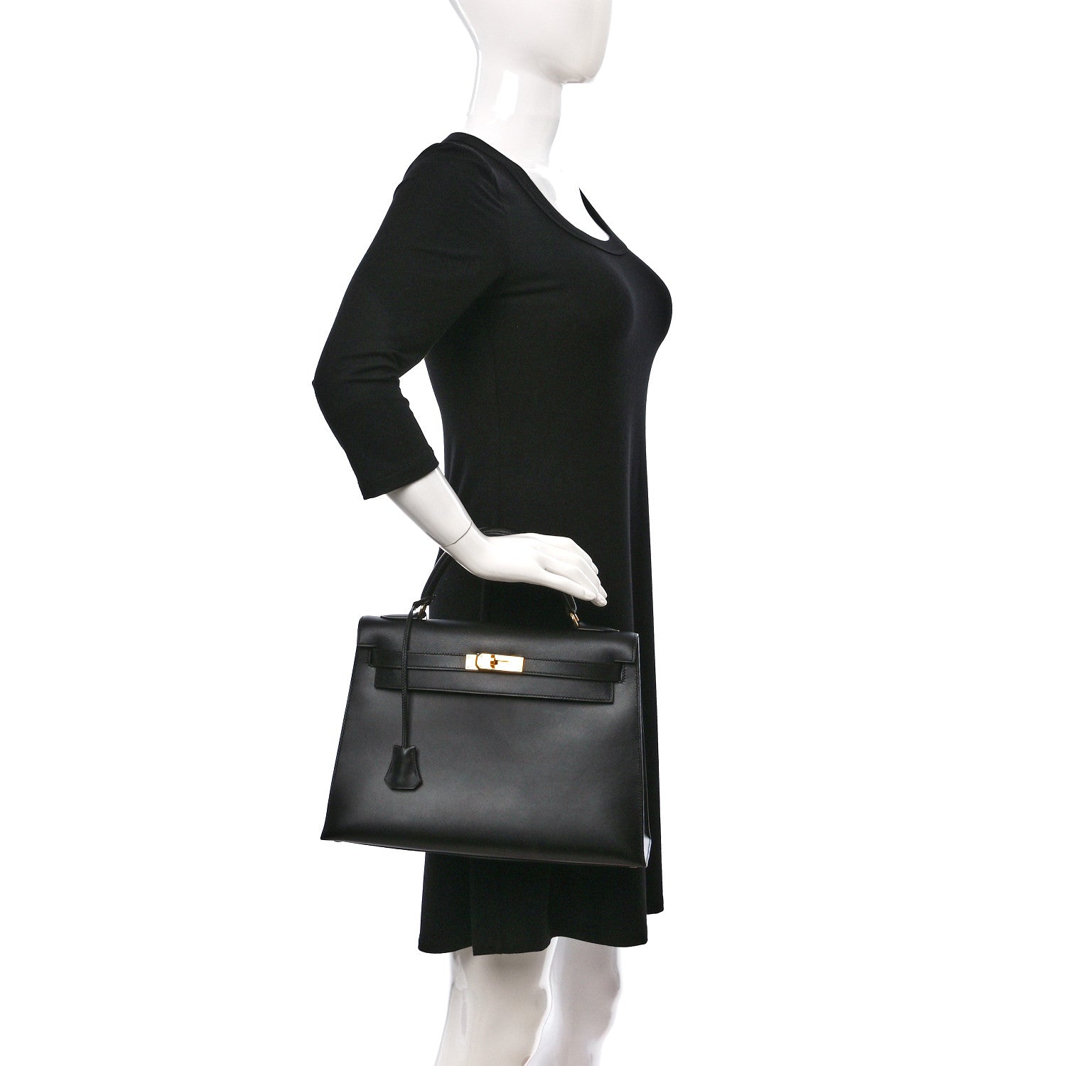 Hermes Box Kelly Sellier 32 Black 2 of 16