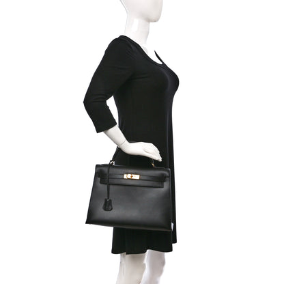 Hermes Box Kelly Sellier 32 Black 2 of 16