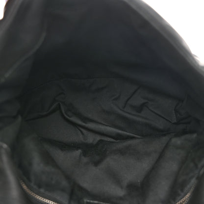 Saint Laurent Lambskin Quilted Medium Loulou Puffer Monogram Chain Satchel Black 5 of 11
