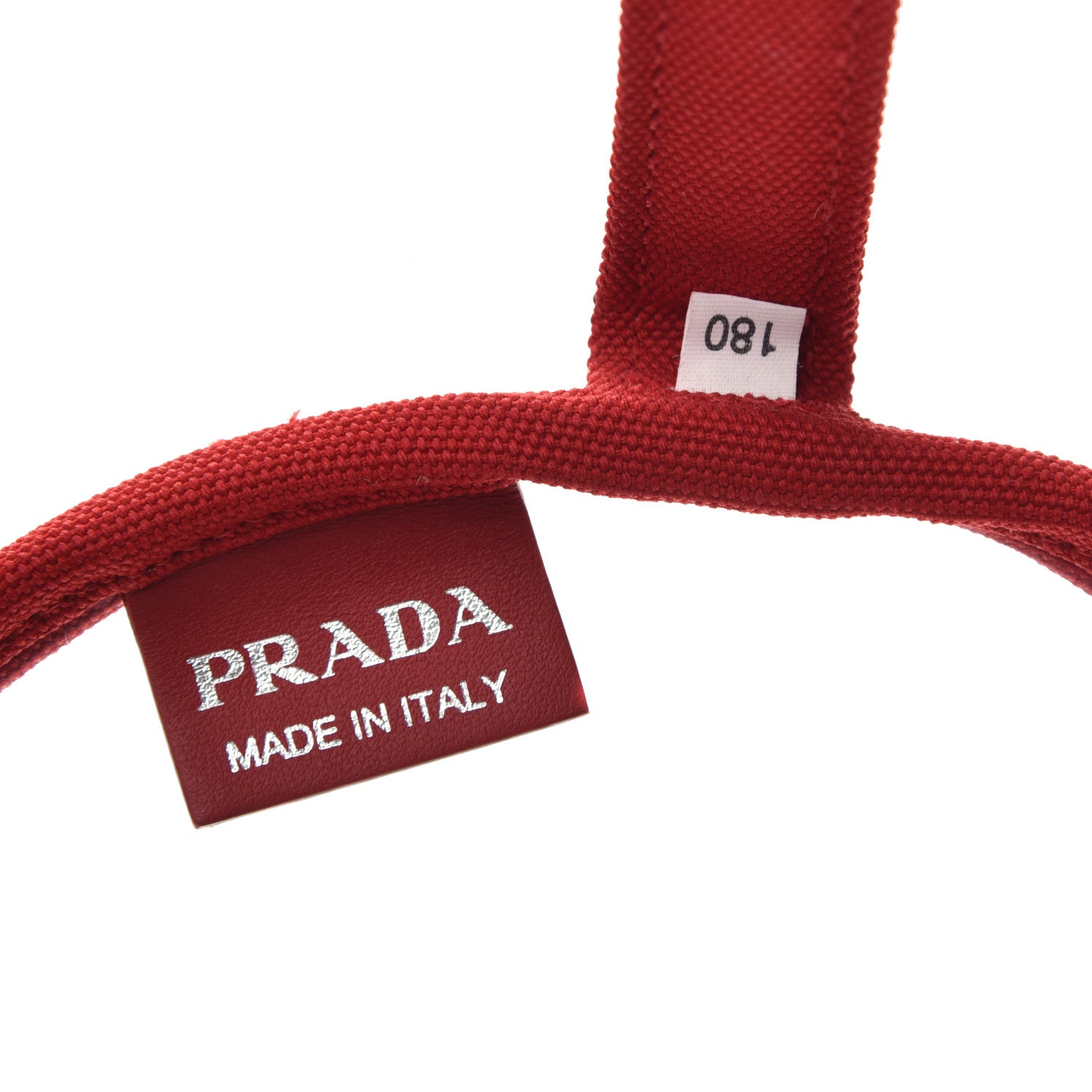 Prada Plexiglass Calfskin Small Shopper Tote Rosso 6 of 8