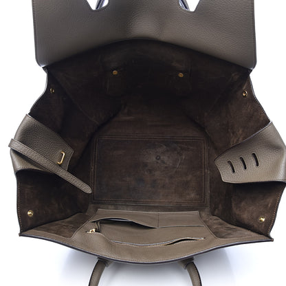 Celine Crisped Calfskin Large Tie Knot Tote Grey 5 of 19