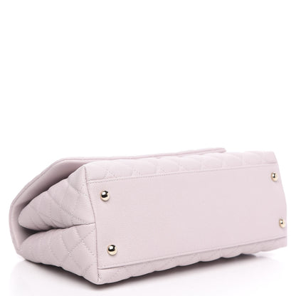 Chanel Caviar Quilted Small Coco Handle Flap Lilas Lilac 3 of 9