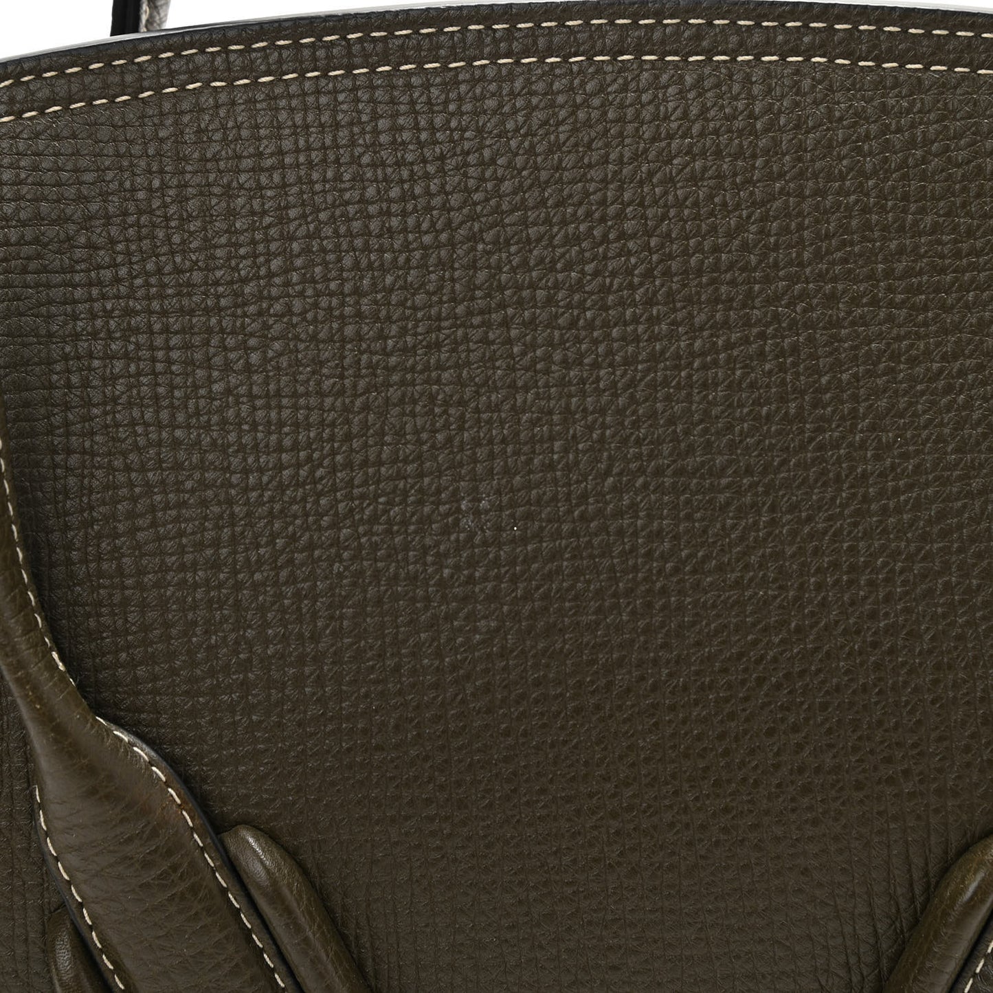 Grainy Calfskin Small Arco Kaki