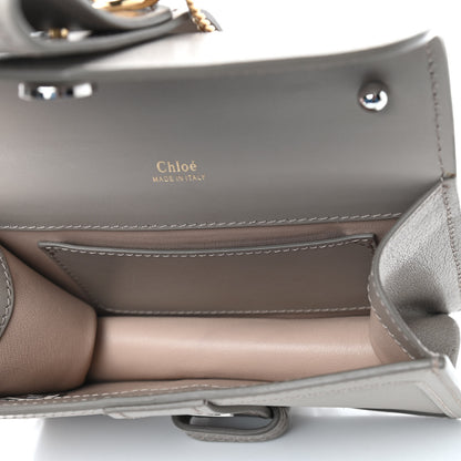 Chloe Shiny Goatskin Calfskin Aby Chain Shoulder Bag Motty Grey 4 of 8