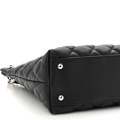 Chanel Caviar Quilted Large CC Shopping Tote Black 9 of 10
