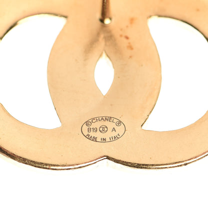 Chanel CC Earrings Gold 4 of 5