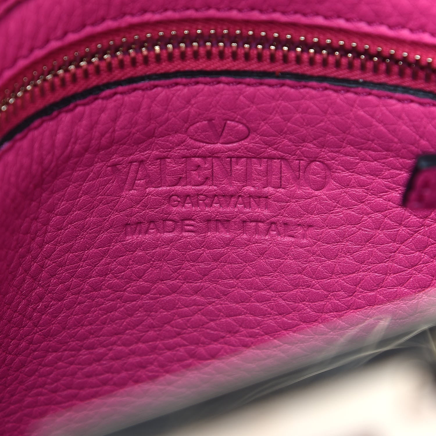 Valentino Garavani Pebbled Calfskin Mini Rockstud Flip-Lock Messenger Bag Pink Orchid 9 of 10