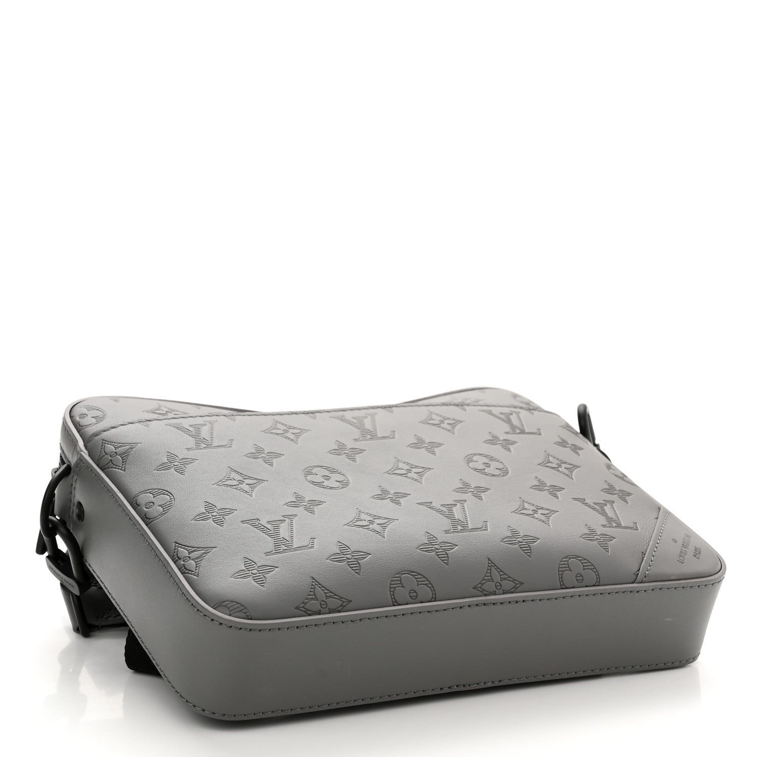 Louis Vuitton Calfskin Monogram Shadow Duo Messenger Anthracite Gray 4 of 10