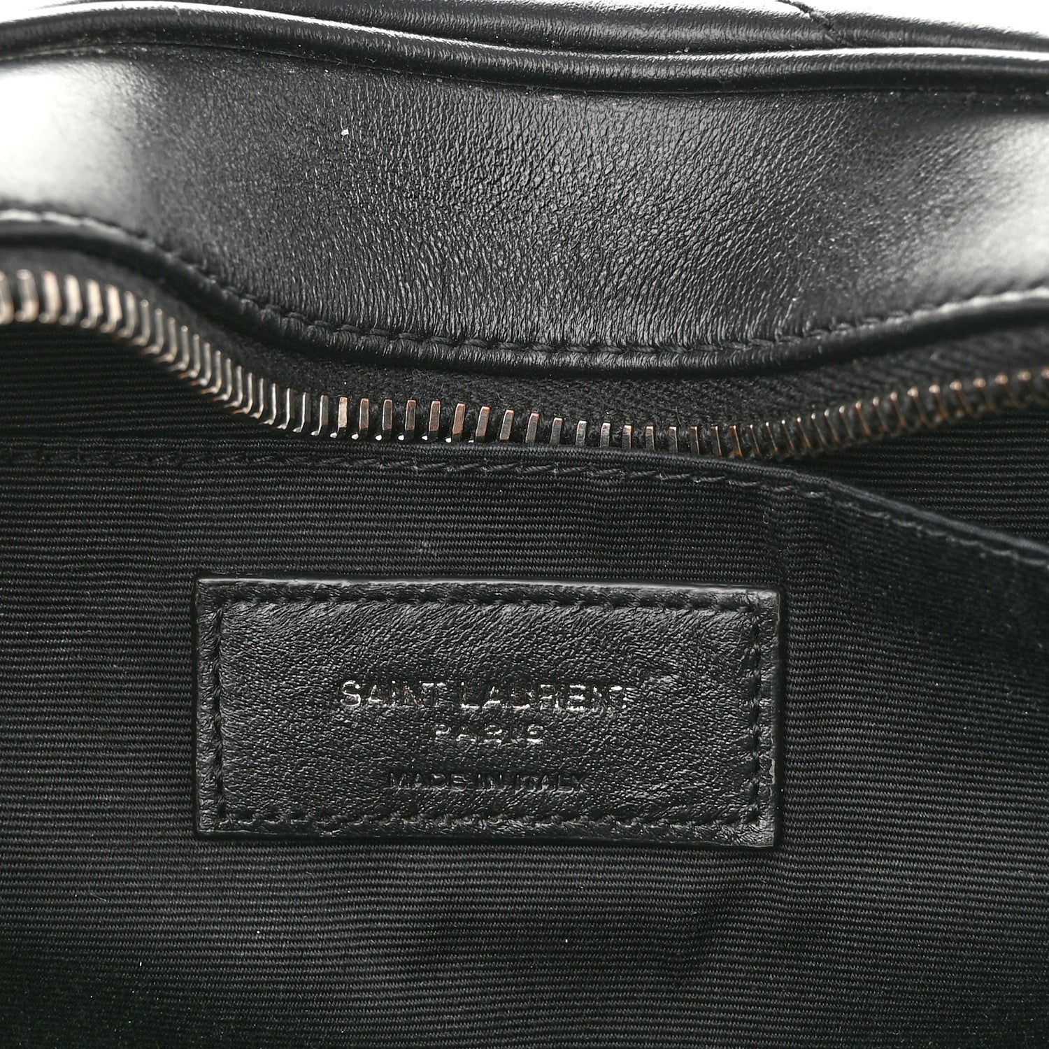 Saint Laurent Calfskin Matelasse Monogram Lou Camera Bag Black 6 of 11