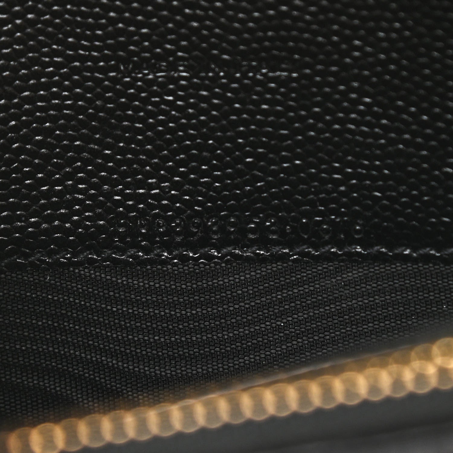 Saint Laurent Grain De Poudre Matelasse Chevron Monogram Envelope Chain Wallet Black 8 of 12