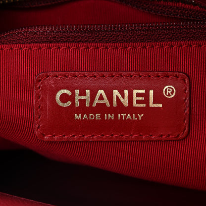 Chanel Caviar Quilted Small Bowler Dark Red 6 of 10