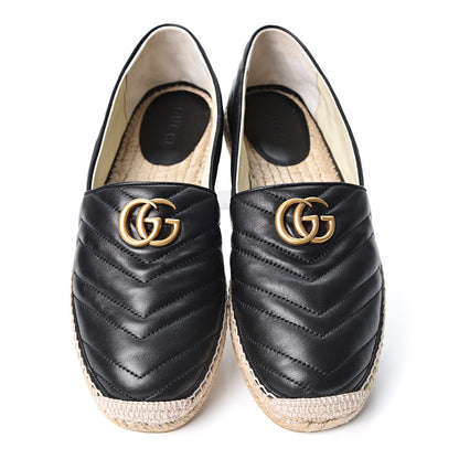Gucci Nappa Matelasse Mens GG Marmont Espadrilles 10 Black 6 of 13