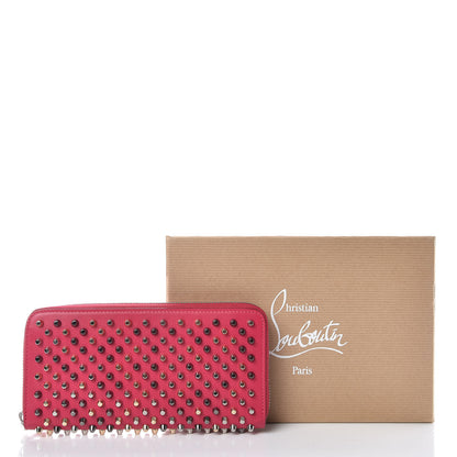 Christian Louboutin Calfskin Panettone Spiked Zip Around Wallet Rosa 10 of 10