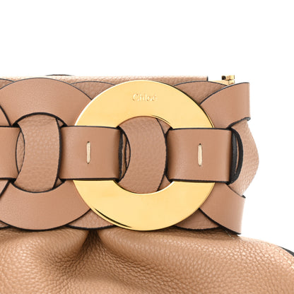 Chloe Grained Calfskin Darryl Clutch Cement Brown 8 of 10