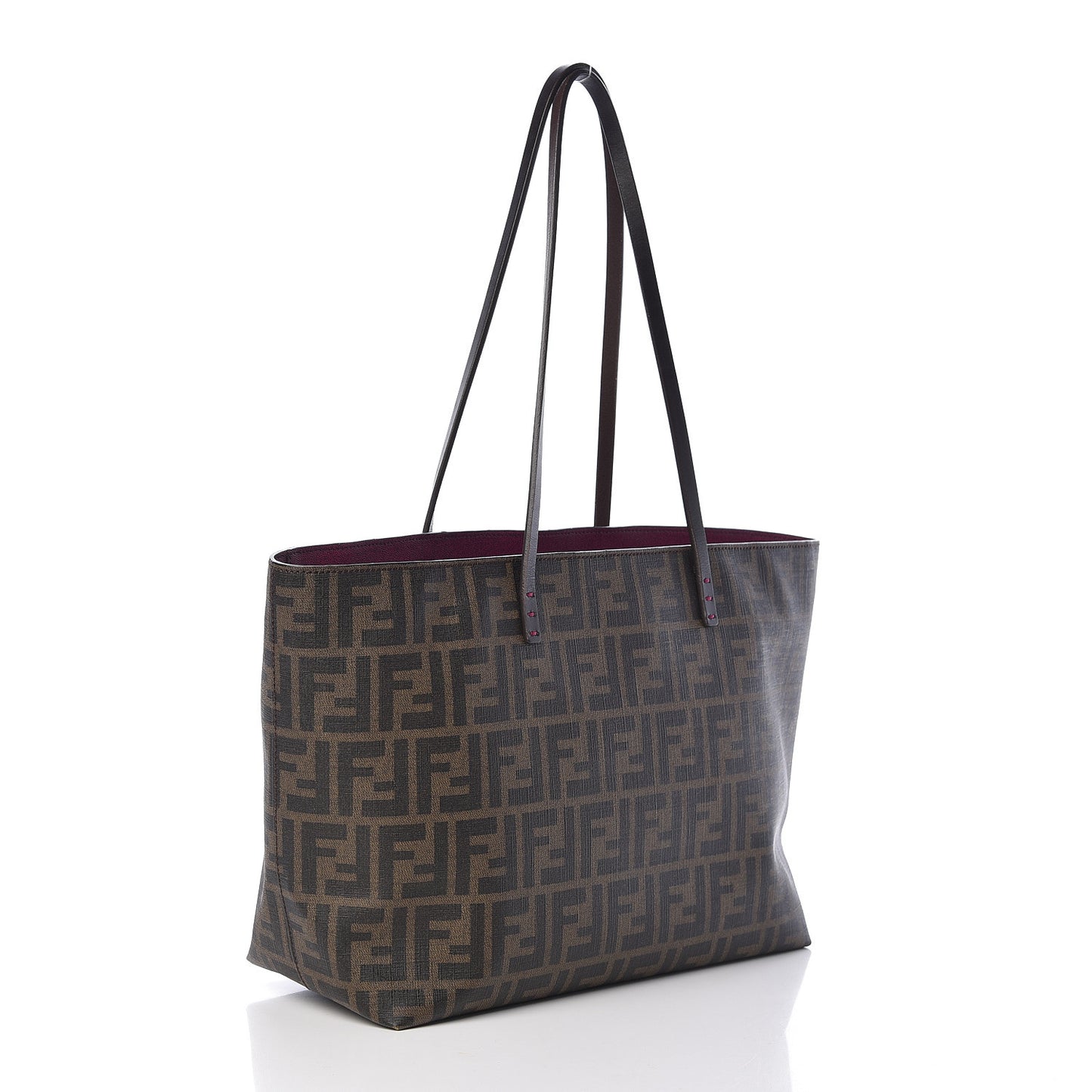 Zucca Spalmati Small Roll Tote Tobacco Fuxia