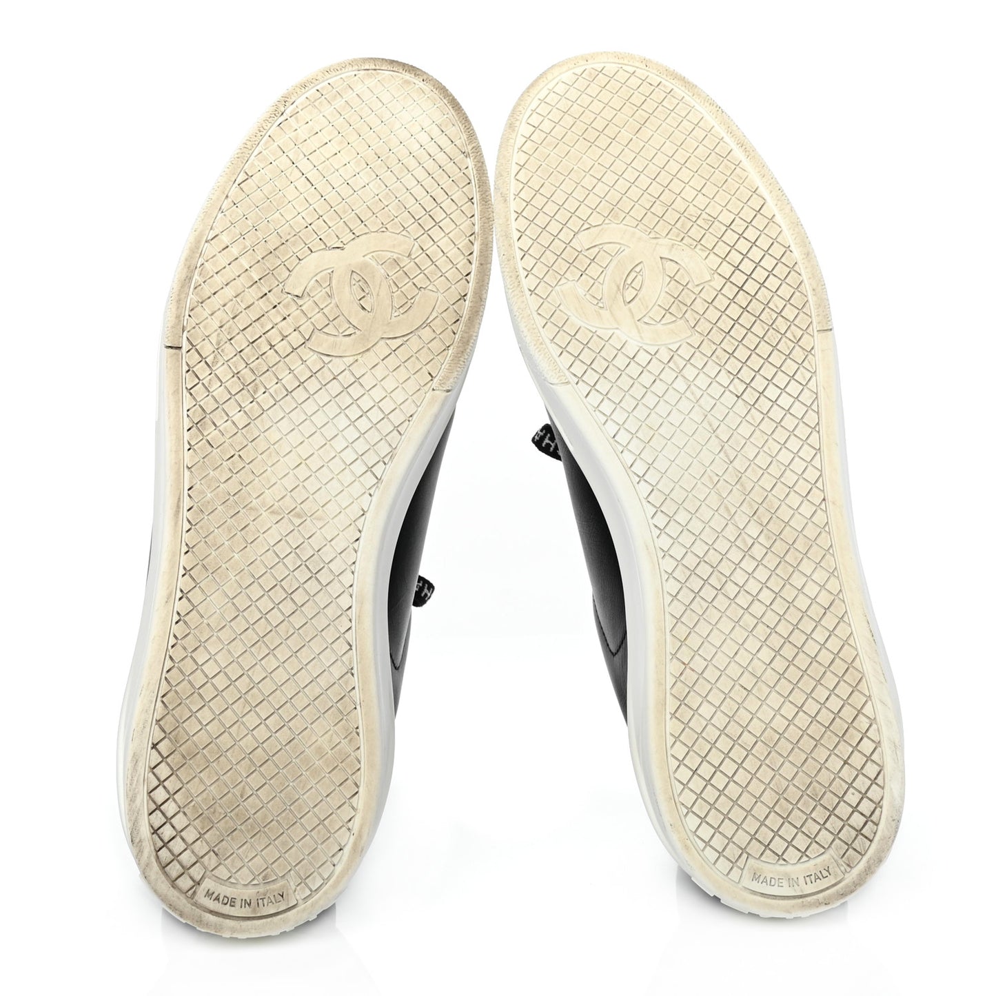 Calfskin CC Womens Sneakers 37 Black