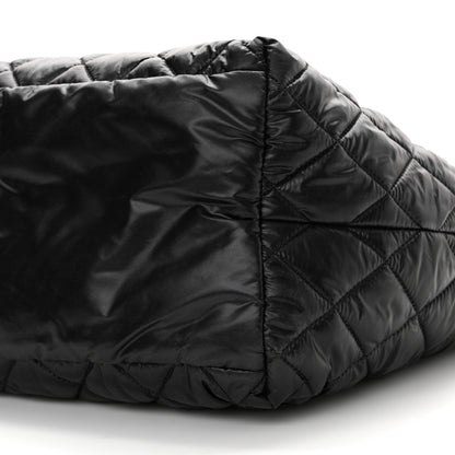 Chanel Nylon Quilted Coco Cocoon Medium Reversible Tote Black Red 10 of 10