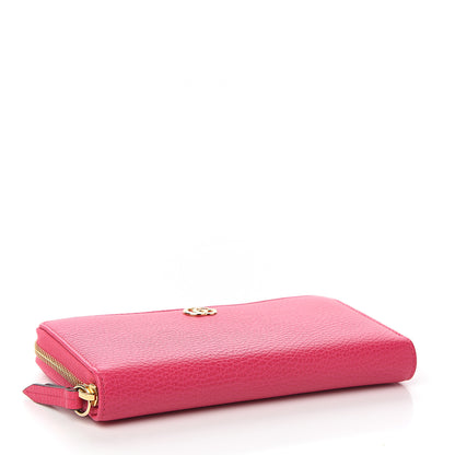 Gucci Dollar Calfskin GG Marmont Zip Around Wallet Box Pink 3 of 6