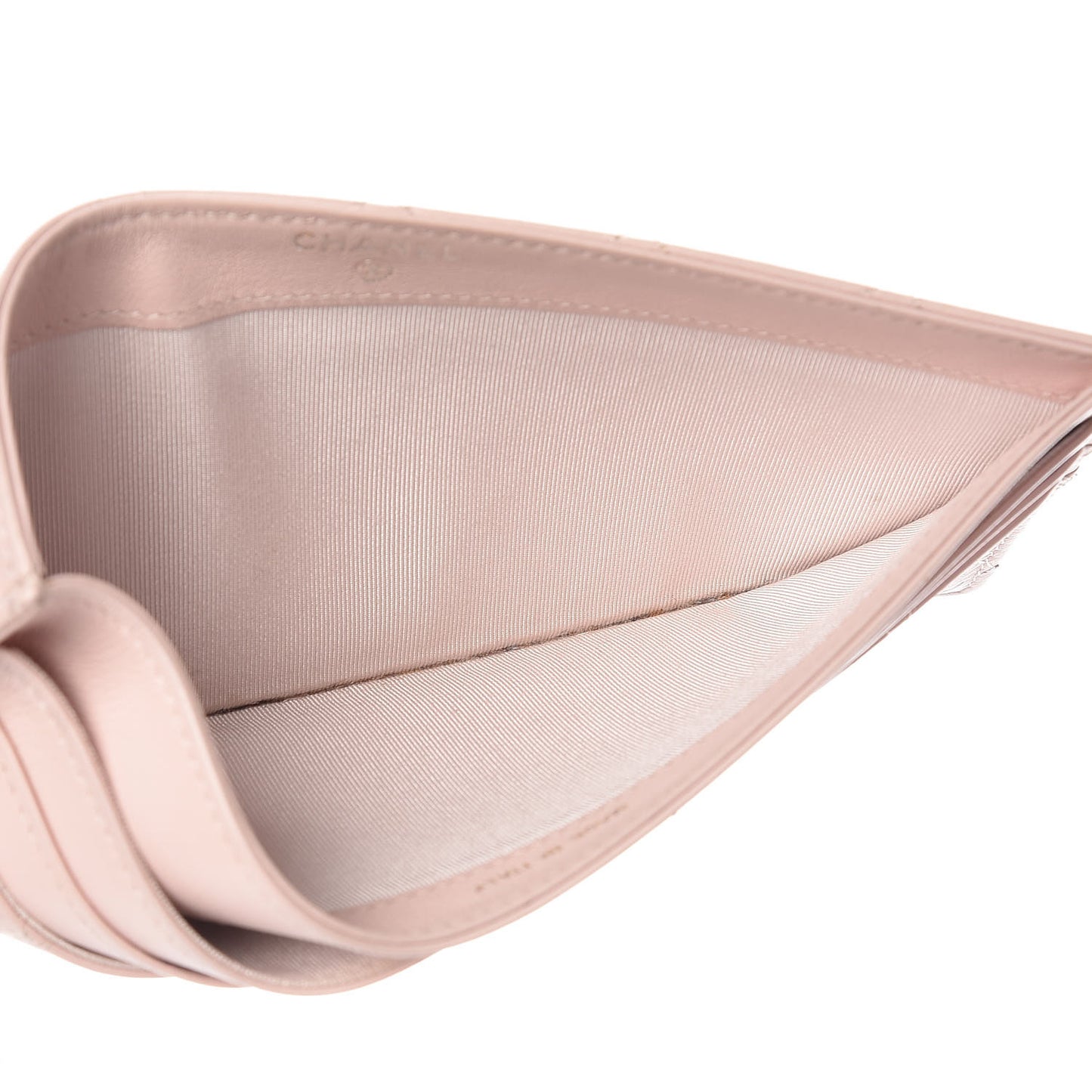 Patent Quilted Large Flap Wallet Pink